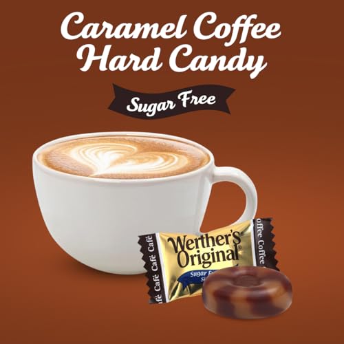 GEEOOLLAH Werther's Original Hard Sugar Free Coffee Caramel Candy, Individually Wrapped Healthy Sweet Coffee Caramel Bites for Guilt-Free Pleasure, Melts in Your Mouth in a Satisfying Creamy Way, 1lb (Correct Sugarfree Ingredients in Listing) - Image 3