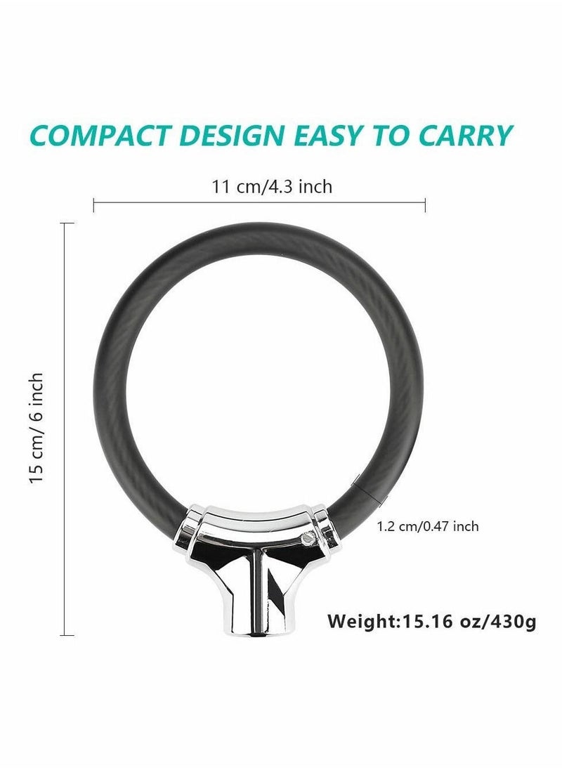 Generic Mini Bike Lock Cable Portable Anti-Theft Bike Bicycle Lock Security Cycling Cable Lock Zinc Alloy Senior Waterproof Travel Luggage Locks Helmet Lock  - Image 2