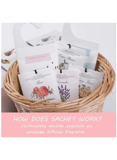 SYOSI Rose Sachet 1Box 12Pcs Scented Sachets Air Freshener for Drawer and Closet Long Lasting Sachets Bags Drawer deodorizers Fresh Scents Home Fragrance Sachet for Lover Home Car Fragrance Product  - Image 2