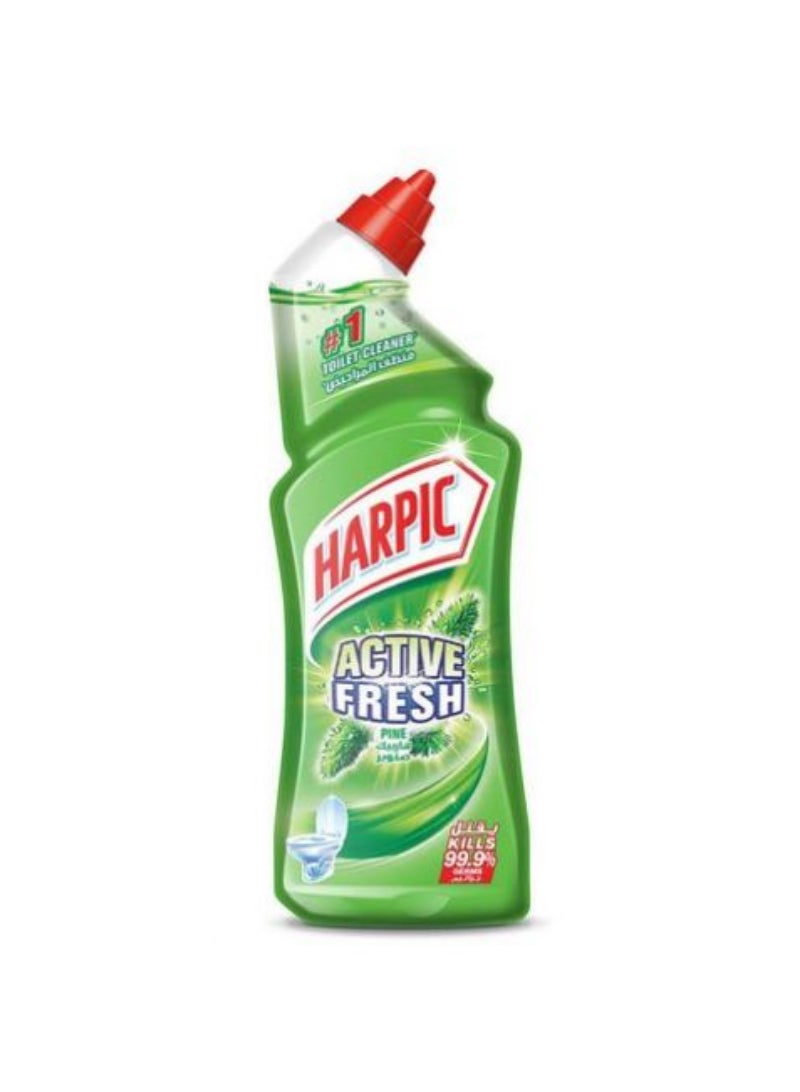Harpic Toilet Cleaner Liquid Active Fresh Pine, 750 Ml