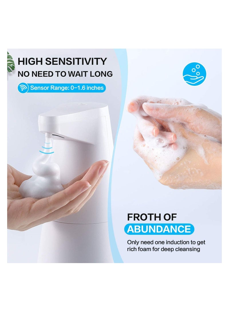 Arabest Automatic Soap Dispenser,Arabest 350ml Large Capacity Foam Soap Dispenser,Rechargeable Waterproof Automatic Soap Dispenser for Bathroom,Kitchen,Hotel (white) - Image 3