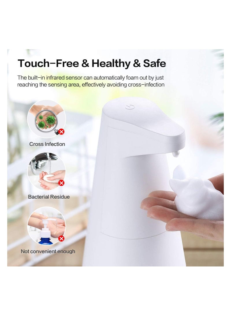 Arabest Automatic Soap Dispenser,Arabest 350ml Large Capacity Foam Soap Dispenser,Rechargeable Waterproof Automatic Soap Dispenser for Bathroom,Kitchen,Hotel (white) - Image 2