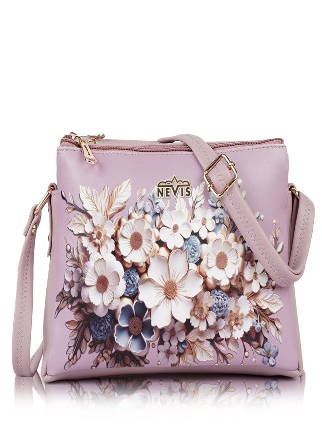 Nevis Women's Stylish Sling Bag, Crossbody Purse, Casual Fashion Handbag (PURPLE) - Image 1