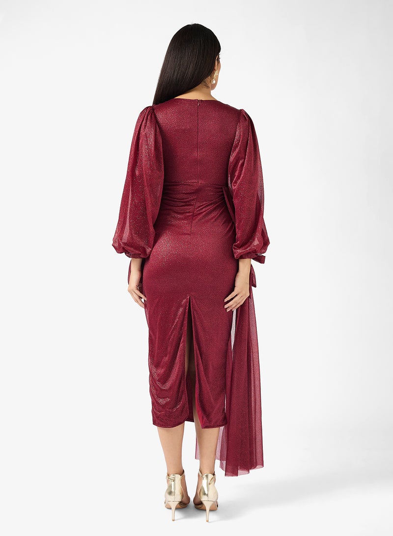 خزانة فستان لامع بكسرات - Image 2