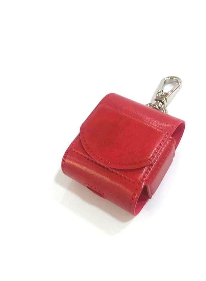 Leather Case Cover For Apple AirPods Red - Image 2