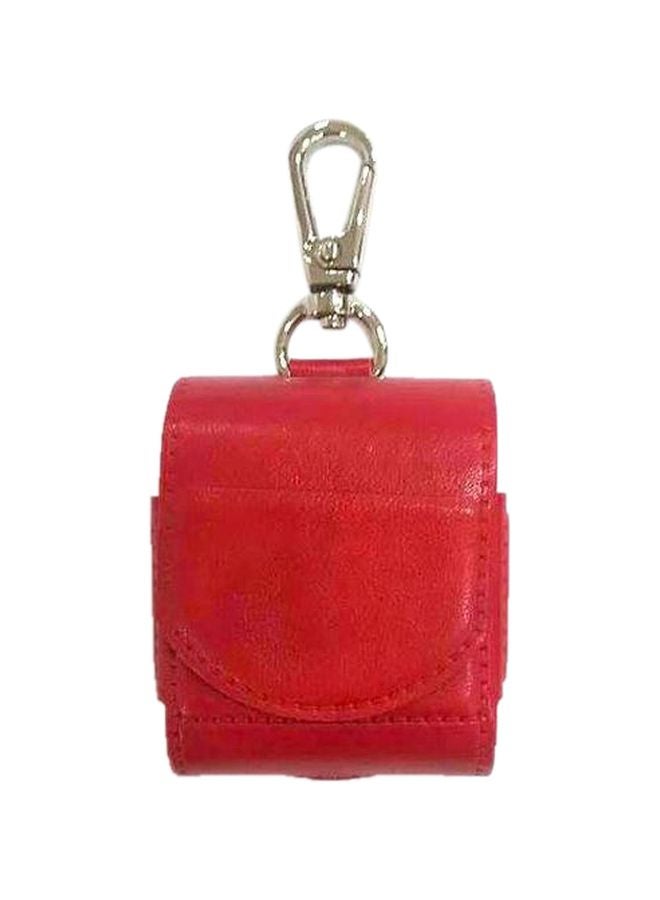 Leather Case Cover For Apple AirPods Red - Image 1