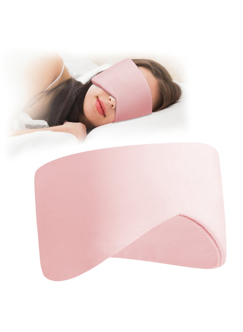 ACYYH Sleep Mask with Cool and Warm Function, Space Capsule Design, Light Blocking Eye Cover for Sleep, Travel, Pink - Image 1