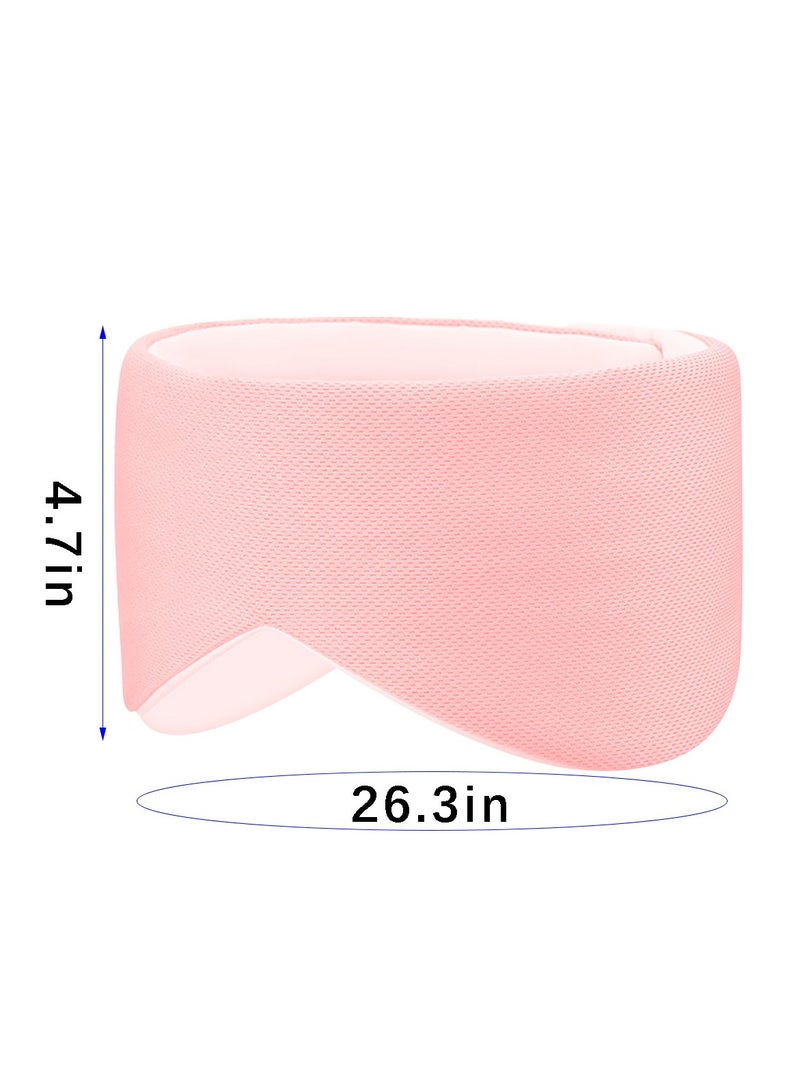 ACYYH Sleep Mask with Cool and Warm Function, Space Capsule Design, Light Blocking Eye Cover for Sleep, Travel, Pink - Image 2