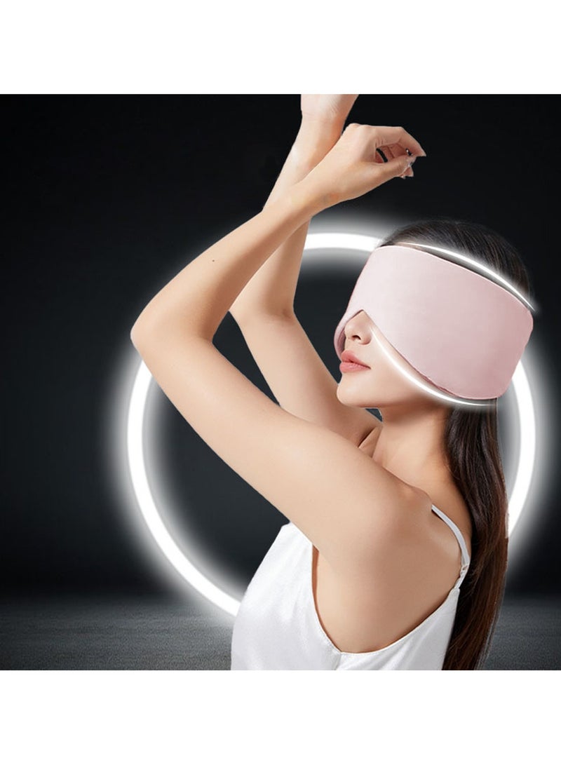 ACYYH Sleep Mask with Cool and Warm Function, Space Capsule Design, Light Blocking Eye Cover for Sleep, Travel, Pink - Image 4