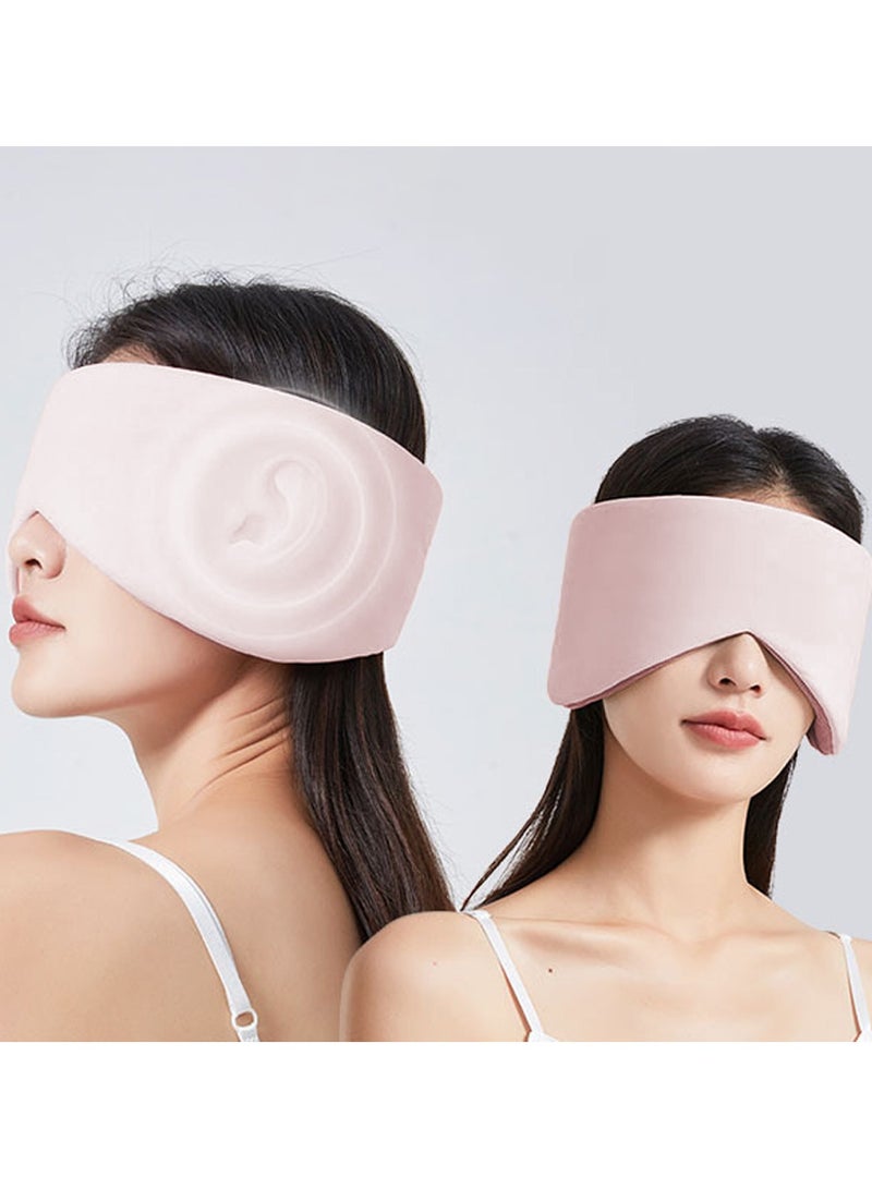 ACYYH Sleep Mask with Cool and Warm Function, Space Capsule Design, Light Blocking Eye Cover for Sleep, Travel, Pink - Image 5
