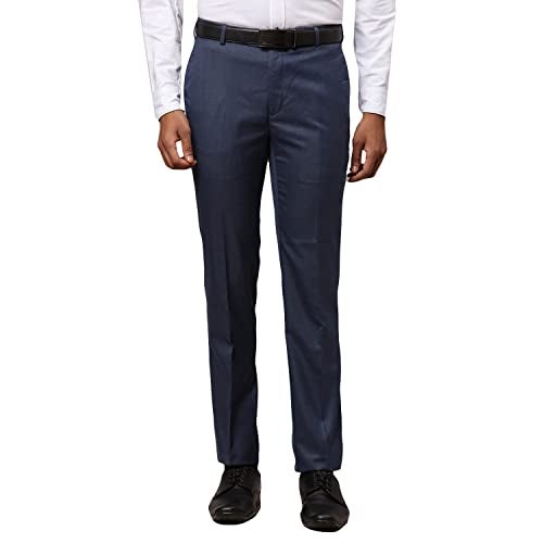 Raymond Dark Blue Trouser (Size: 34)-RMTS04680-B7 - Image 1