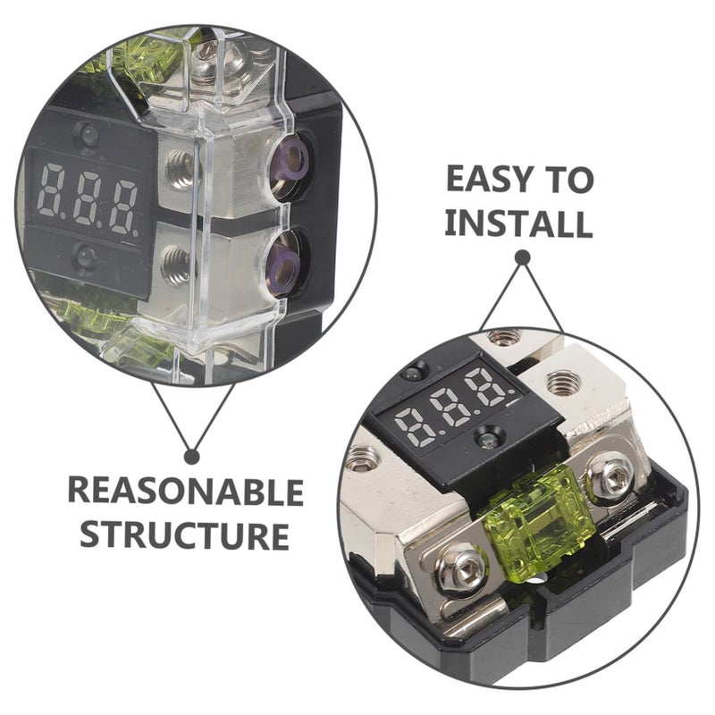 Digital Display Car Audio Amplifier Fuse Holder Block For Automotive Marine Sound Systems - Image 5