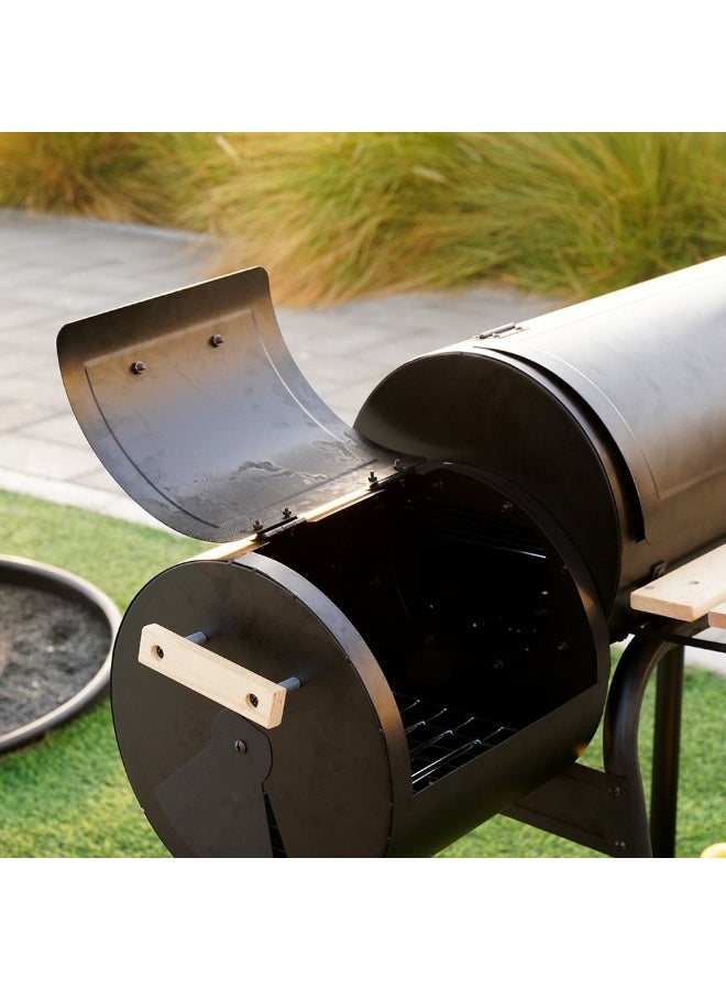 DANUBE HOME شواية إنفيرنو إلت سيريز BBQ Inf11 | شواية BBQ محمولة من الصلب والخشب للحديقة المنزلية، الفناء الخلفي، حفلات التايلغيت، التخييم، والنزهات - Image 2