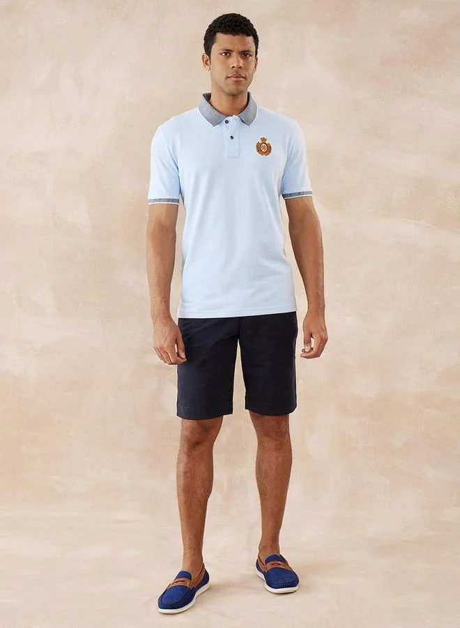 فهرنهايت تيشيرت بولو سادة بأكمام قصيرة من فهرنهايت