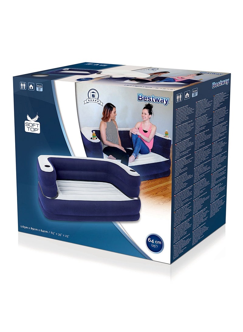 Bestway Deluxe Air Couch 165X89X64Cm -26-75058  - Image 3
