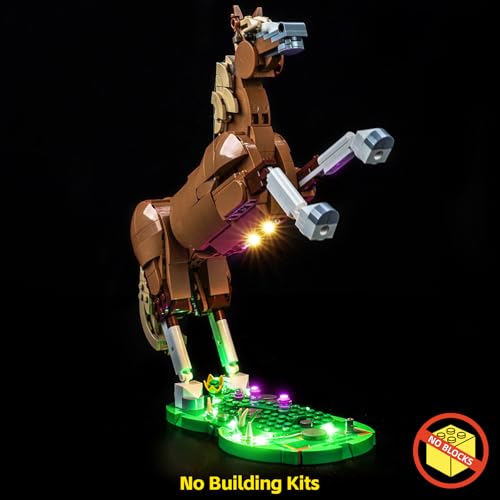 BrickBling إضاءة BrickBling LED فقط متوافقة مع Lego Creator 3 في 1 حصان جميل 31166 لا يأتي مع النموذج - Image 5