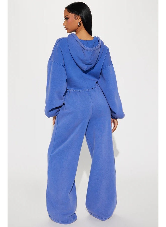 NIBEMINENT Loose Elegant 2 Piece Set Women Solid Long Sleeve Crop Coat Lace Up High Waist Straight Pants Trendy Sports Lady Suit - Image 3