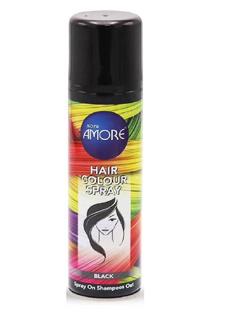 Hair Colour Spray Black 150 ml