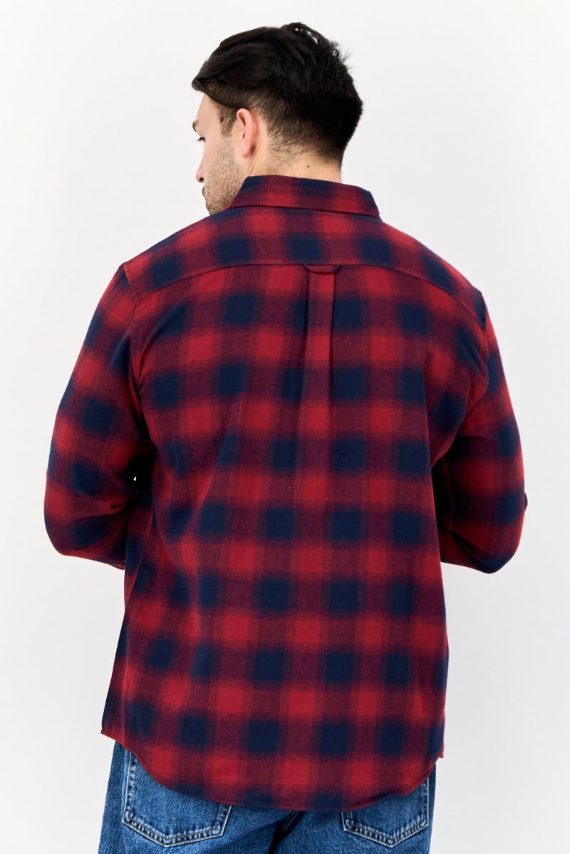 Chaps Men Regular Fit Plaid Long Sleeve Casual Shirts, Multicolor - Image 2