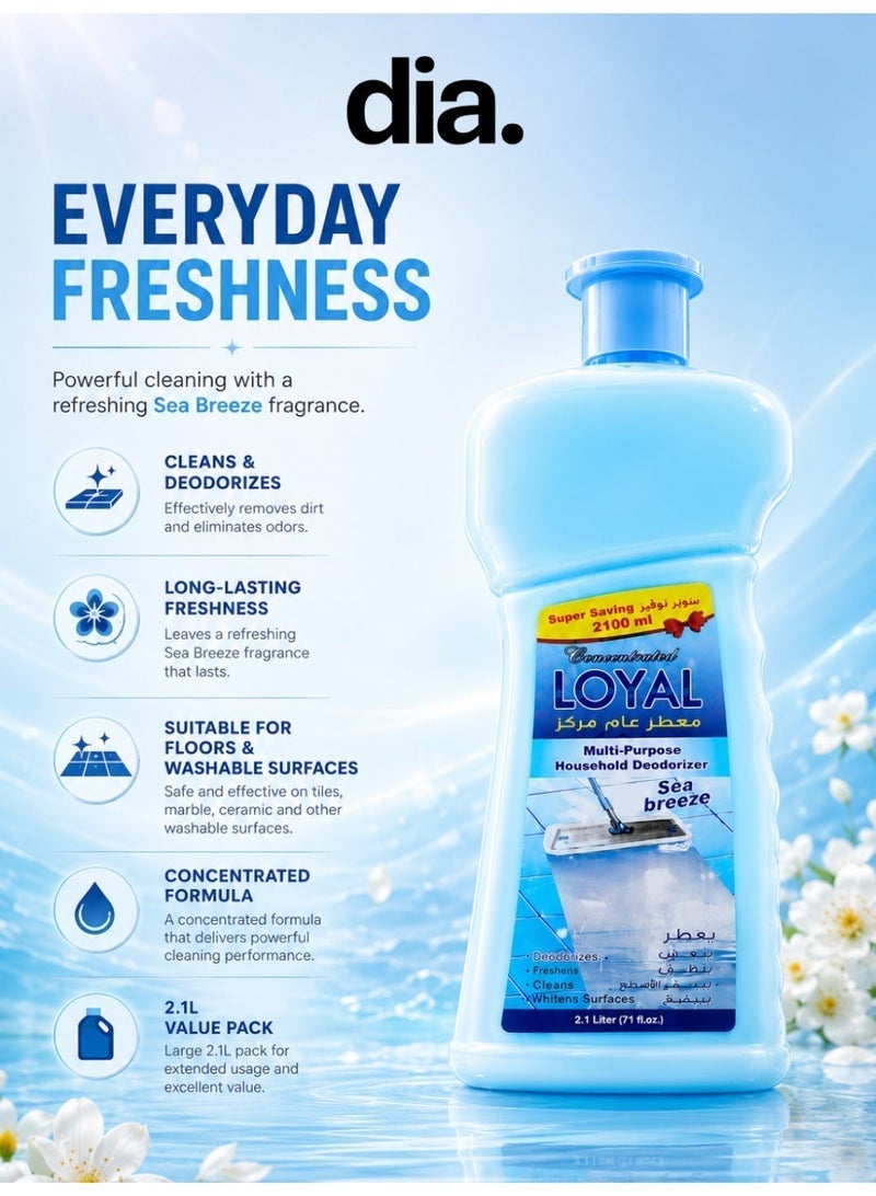 loyal Multi-Purpose Household Deodorizer Sea Breeze 2.1 Liter - Image 4