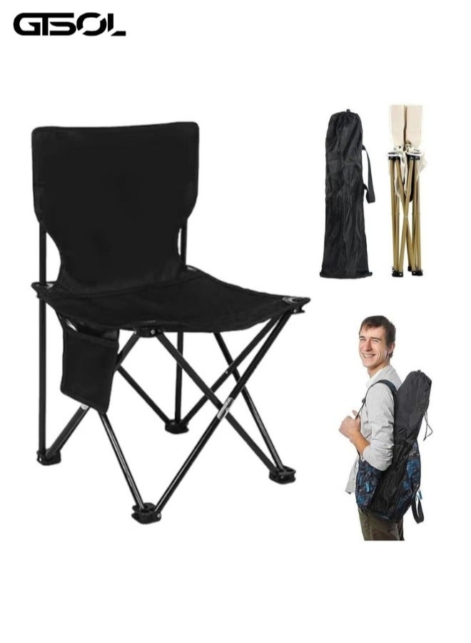 ج ت س آ ل Portable Camping Chairs Enjoy the Outdoors with a Versatile Folding Chair, Sports Chair, Outdoor Chair & Lawn Chair, Black - Image 1