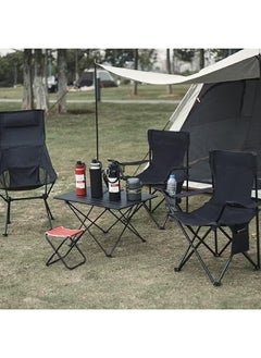 GTSOL Portable Camping Chairs Enjoy the Outdoors with a Versatile Folding Chair, Sports Chair, Outdoor Chair & Lawn Chair, Black  - Image 5
