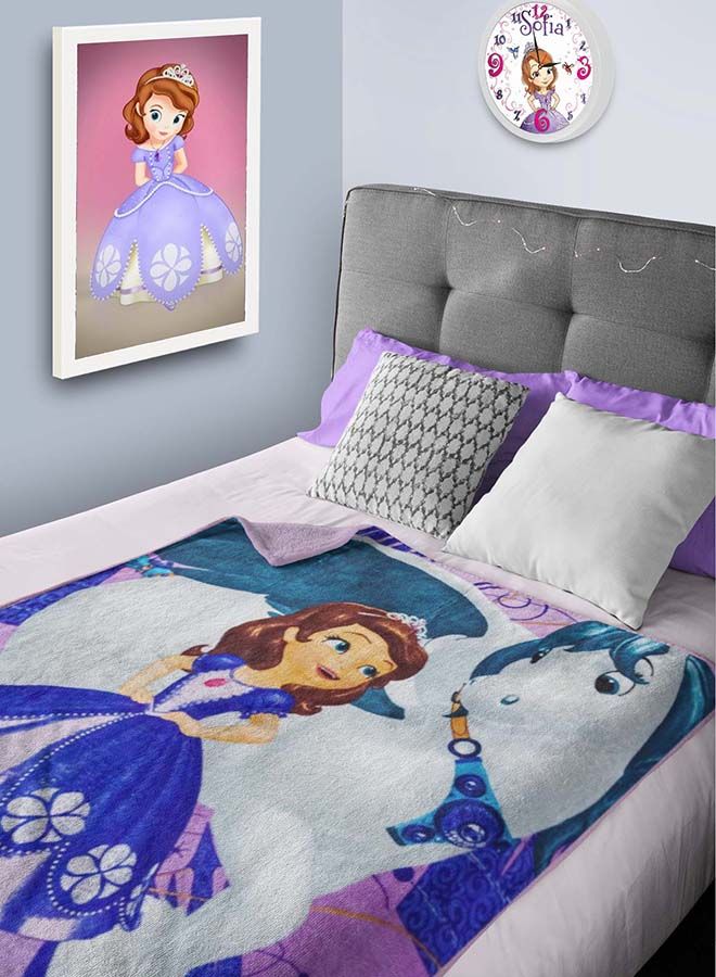 Disney Disney Sofia Coral Fleece All-Season, Ultra Soft, Fade Resistant Blanket for Kids  - Image 1
