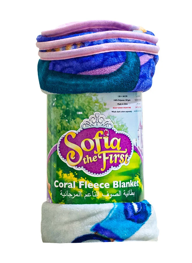 Disney Disney Sofia Coral Fleece All-Season, Ultra Soft, Fade Resistant Blanket for Kids