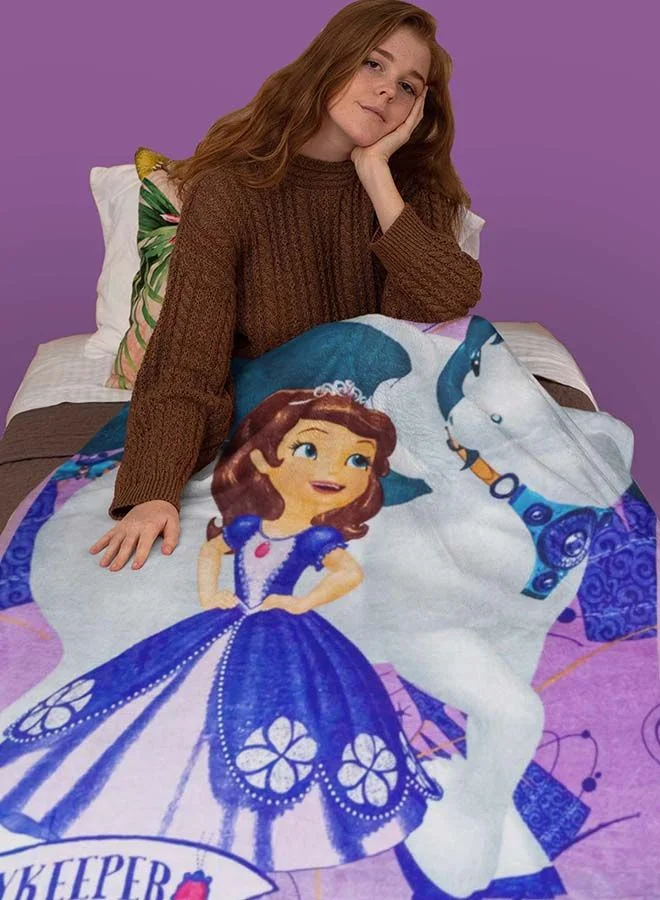 Disney Disney Sofia Coral Fleece All-Season, Ultra Soft, Fade Resistant Blanket for Kids