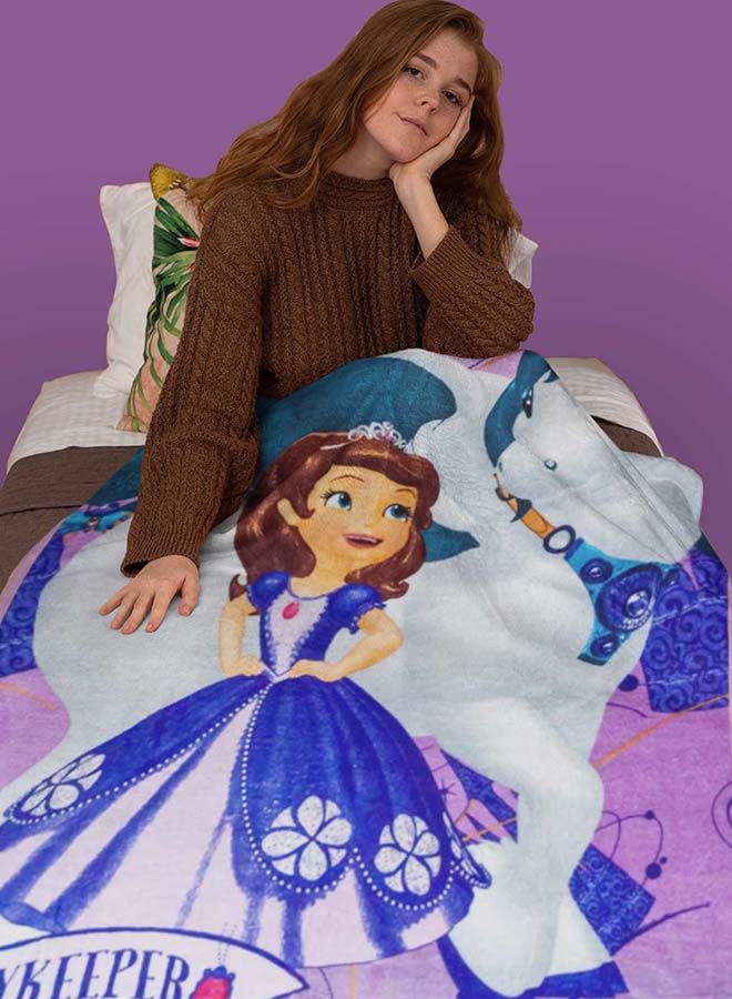 Disney Disney Sofia Coral Fleece All-Season, Ultra Soft, Fade Resistant Blanket for Kids  - Image 4