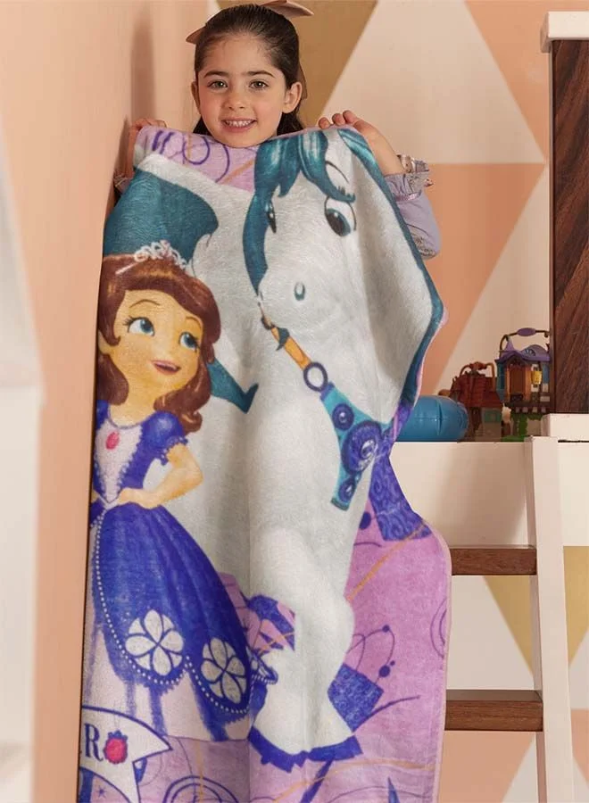 Disney Disney Sofia Coral Fleece All-Season, Ultra Soft, Fade Resistant Blanket for Kids