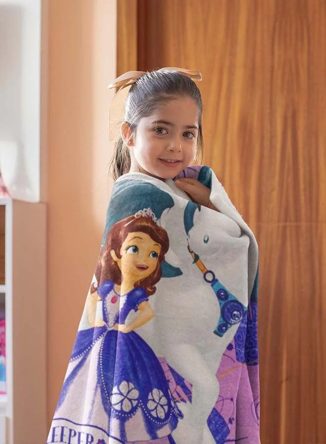 Disney Disney Sofia Coral Fleece All-Season, Ultra Soft, Fade Resistant Blanket for Kids