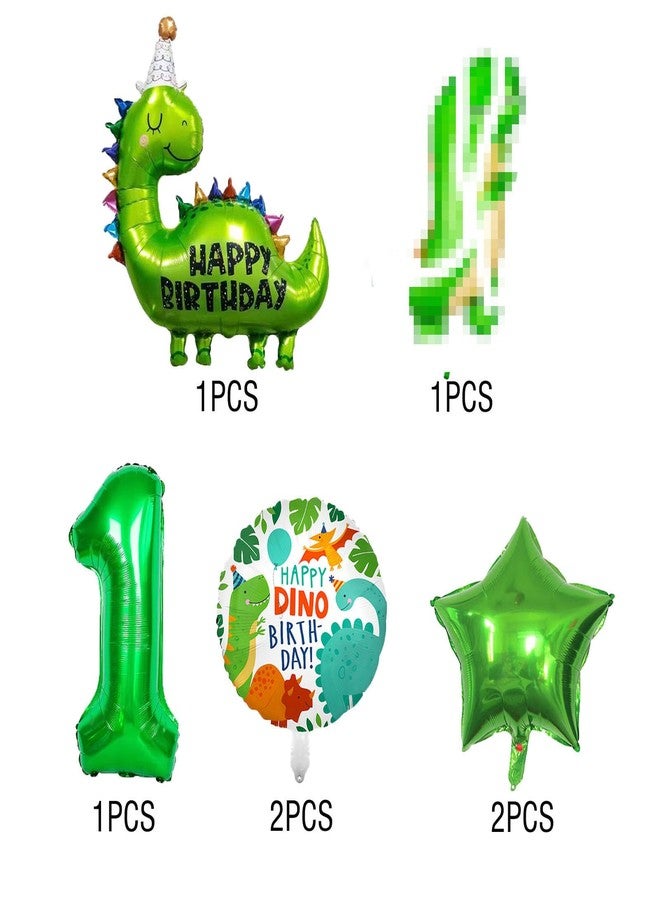 ALLPICK 1st Birthday Dinosaur Decorations - Dinosaur Foil Balloons & Party Supplies for Kids - Image 4