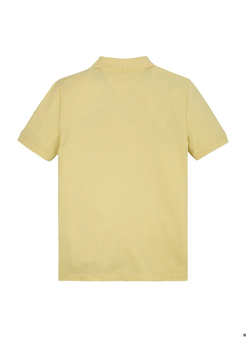 TOMMY HILFIGER Boys' Monotype Regular Polo - Cotton, Yellow