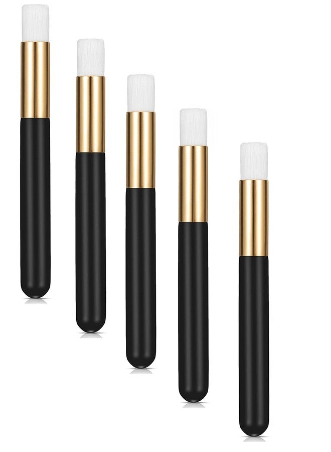 BID 5 Pieces Pack Lash Shampoo Brushes Facial Cleansing Brushes Nose Pore Deep Cleaning Brush Peel off Blackhead Removing Brush Tool Cosmetic Lash Cleanser Brush Eyelash Extensions (Black) - Image 2