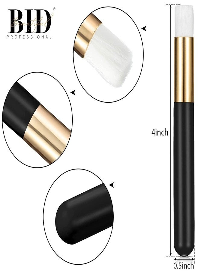 BID 5 Pieces Pack Lash Shampoo Brushes Facial Cleansing Brushes Nose Pore Deep Cleaning Brush Peel off Blackhead Removing Brush Tool Cosmetic Lash Cleanser Brush Eyelash Extensions (Black) - Image 3