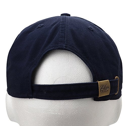 Falari Classic Baseball Cap Dad Hat 100% Cotton Soft Adjustable Size Navy - Image 3