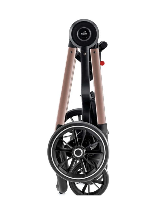 cam Lightweight, Foldable, Hand Fold Techno Baby Stroller With Aluminium Frame Base, 0 - 22 Kg - Brown - Image 2