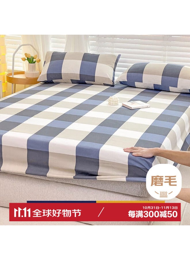Avivi Aiwei Student Fitted Sheet, Single Piece, Single Bed, Non-slip Bed Cover, Dust-proof Brushed Bed Sheet, Suitable For 0.9m Bed, Jianxi Pattern - Image 1