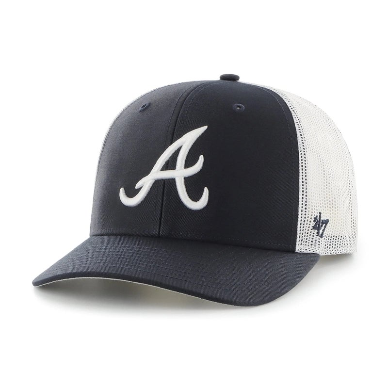 47 '47 MLB Trucker Snapback Adjustable Hat, Adult One Size Fits All (as1, Alpha, one_Size, Atlanta Braves, One Size) - Image 5