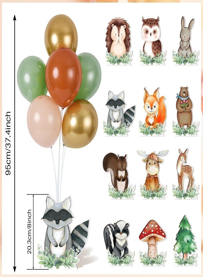 YLOLUL 12 Sets Jungle Animals Baby Shower Centerpieces for Tables Jungle Animals with Balloon Centerpieces Party Decor for Party Baby Shower Party Photo Props Supplies - Image 4