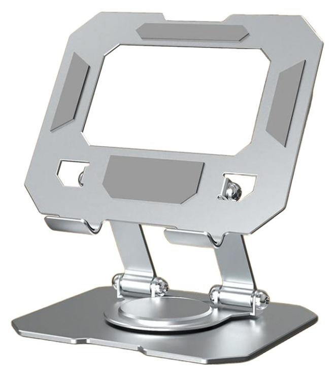 DTBG Metal iPad Stand Foldable Tablet Stand 360° Rotation Adjustable iPad Pro Stand,Multi-Angle Tablet Stand for Desk - Image 1