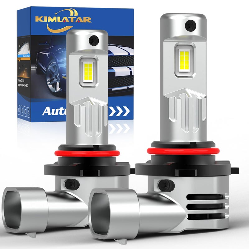 KIMLATAR 9005 Bulbs,60000LM Upgraded 900% Brightness with Fan Cooling Super Bright 1:1 Halogen Size 80000Hrs Long Lifespan 9005/HB3 Fog Lights Pack of 2 - Image 1