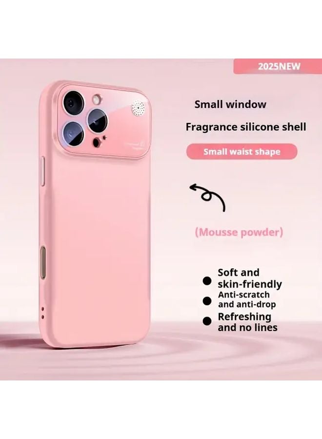 Orange iPhone 13 Silicone Case with Lens Protector Anti Drop Anti Fingerprint - Image 5