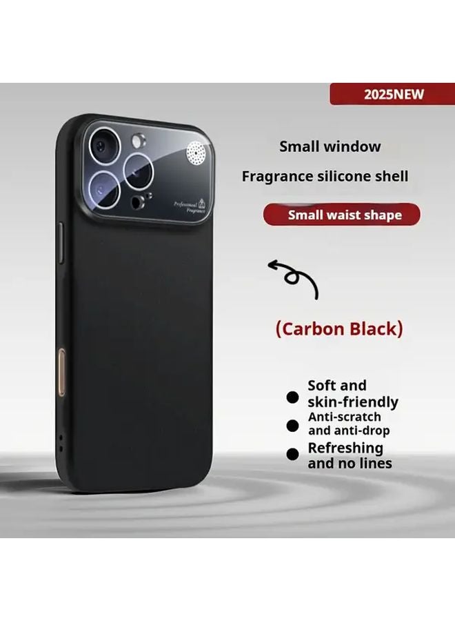 Orange iPhone 13 Silicone Case with Lens Protector Anti Drop Anti Fingerprint - Image 4