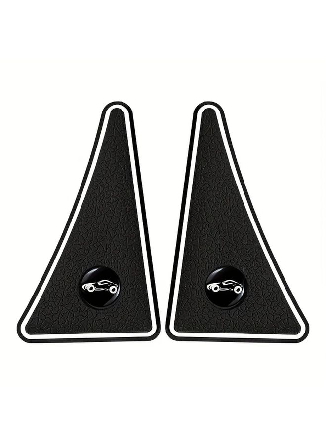2pcs Universal Fit Red PVC Car Door Edge Guards Anti Scratch Bumper Protectors - Image 4