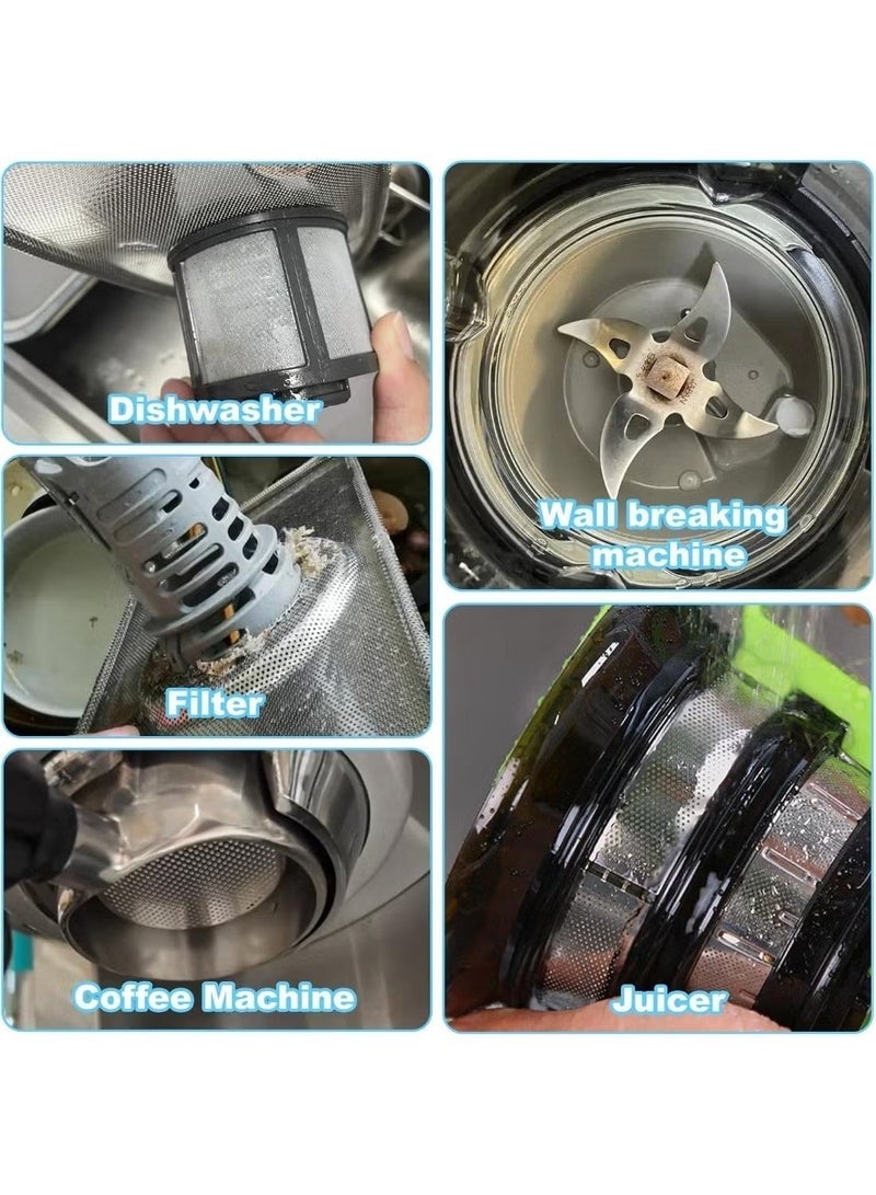 Ailily Washing Machine Cleaning Brush Kits 6 Pcs Crevice Cleaning Brush, Front Load Washer Cleaner Tools Accessories Long Handle Gap Hard Bristle Cleaning Supplies for Tight Spaces and Washer Rubber Seal - Image 3