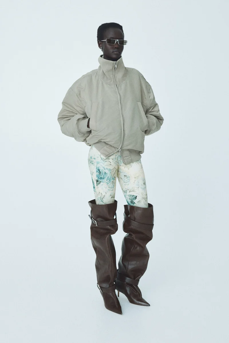 اتش اند ام لغينغز مزين بطبعة