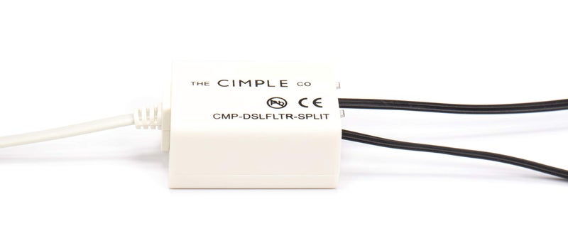 THE CIMPLE CO Modem Phone Filter, 1 Pack, DSL Splitter, 2 Wire, 1 Line, Removes Noise from Phone Lines, for Fax, Landline, Satellite, and Printer, Ivory - Image 4