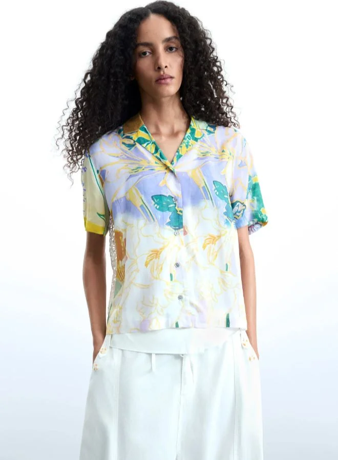DESIGUAL Printed short-sleeve shirt